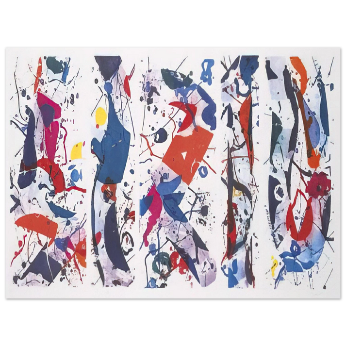Sam Francis - The Five Continents 75x100 cm / 30x40inches Fine Art Poster