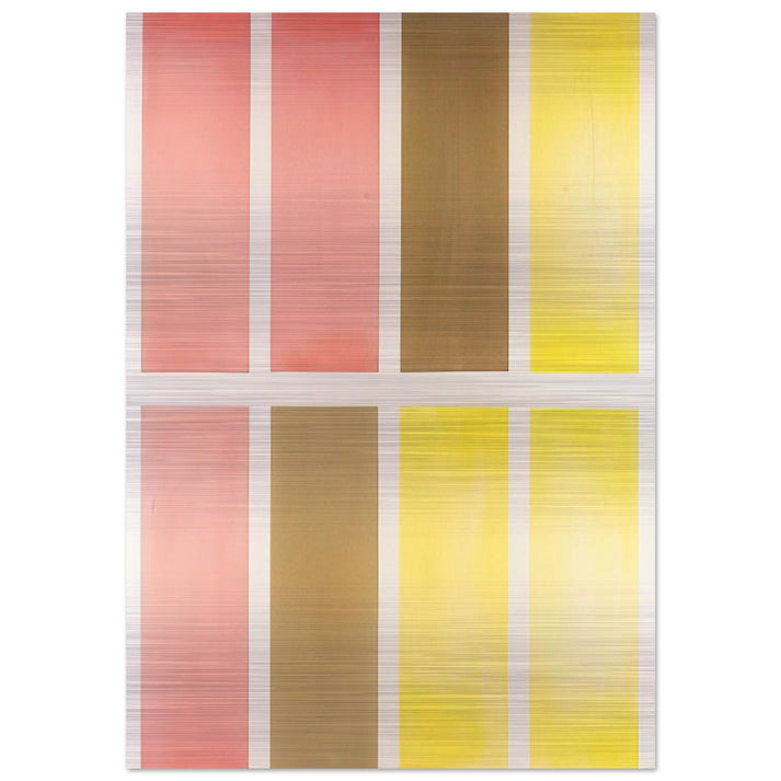 Untitled Red, Brown and Yellow - Abstract Expressionism - Mark Lancaster Brushed Aluminum Print - 70x100 cm / 28x40 inches | Mark Lancaster Aluminum Print | Mark Lancaster Prints