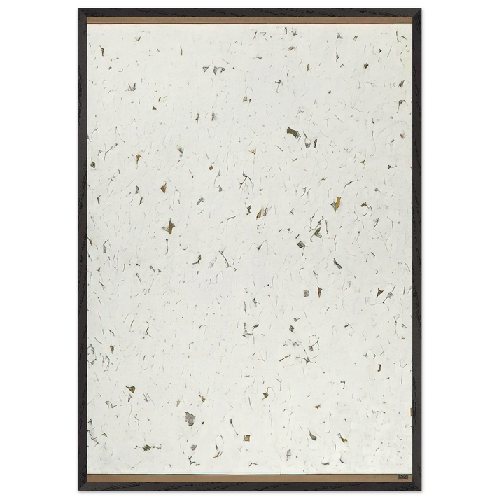 Untitled - 1962 N8 - Robert Ryman 70x100 cm / 28x40 inches Framed Art Print – Black Wooden Frame