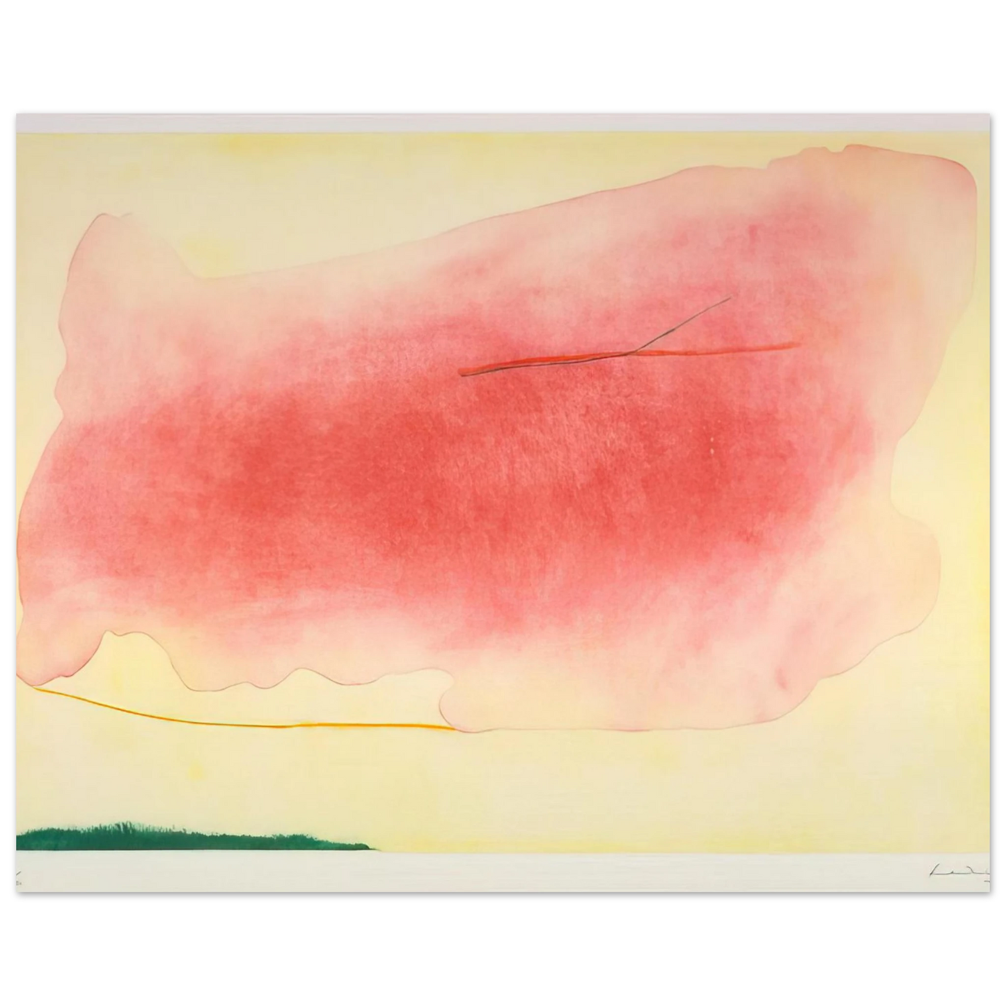 Helen Frankenthaler - Nepenthe - 1972 Wall art - 20x25 cm / 8x10 Inches - Fine Art Poster - -