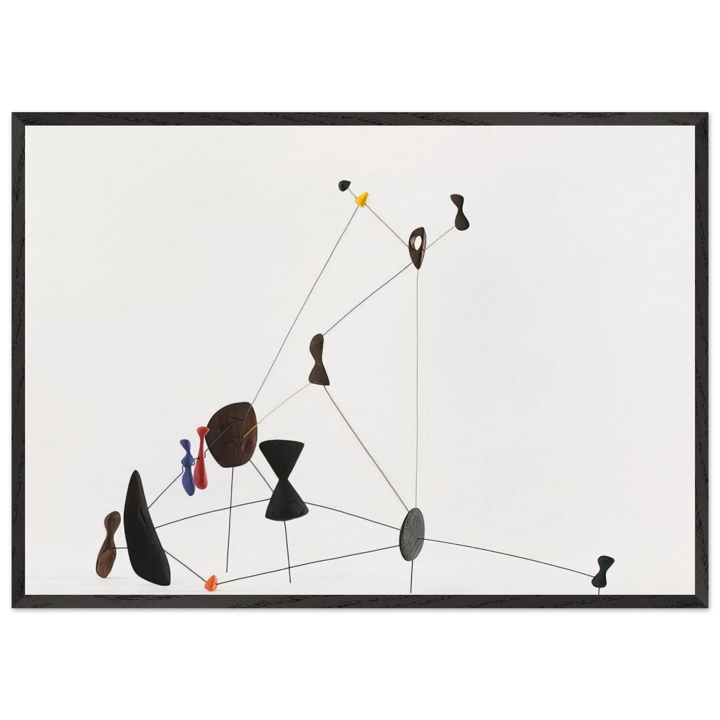 CONSTELLATION 1943 - Alexander Calder 70x100 cm / 28x40 inches Framed Art Print – Black Wooden Frame