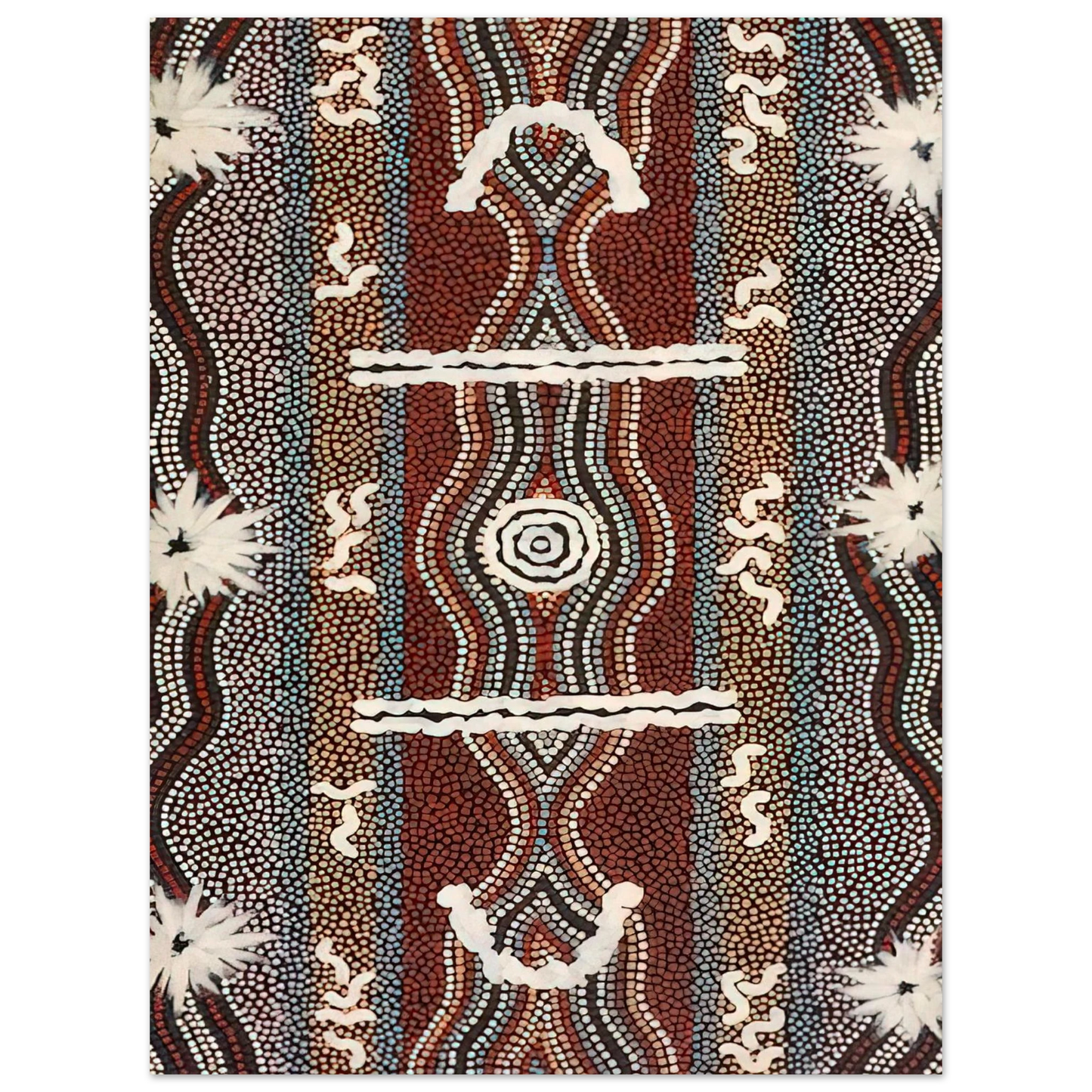 Clifford Possum Tjapaltjarri - Caterpillar Dreaming - 1998 Fine Art Poster - Default Title