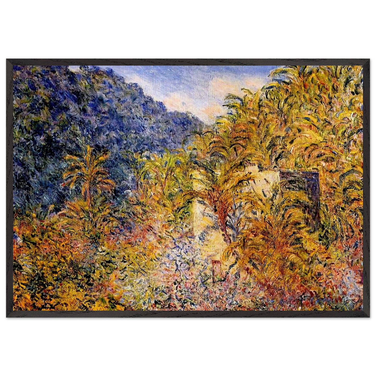 The Valley of Sasso - claude monet Framed Art Print – Black Wooden Frame - Default Title - -Framed Art Print
