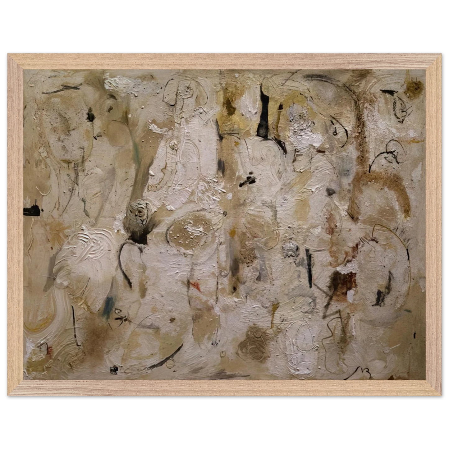 Helen Frankenthaler - Painted on 21st Street - 1951 Wall art - 15x20 cm / 6x8 inches - Premium Wooden Framed Poster With Fine Art Paper - White frame