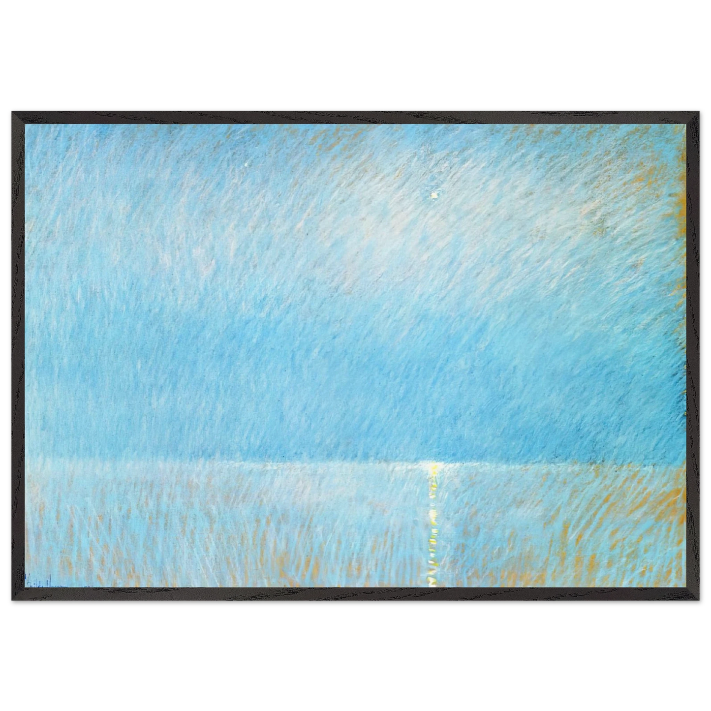 The Evening Star - Childe Hassam Framed Art Print – Black Wooden Frame - Default Title - -Framed Art Print