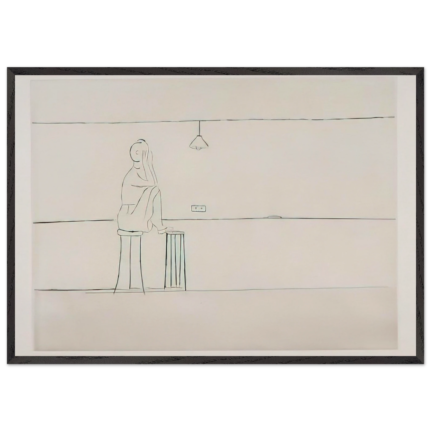 EMPTY NEST 1994 - Louise Bourgeois 70x100 cm / 28x40 inches Framed Art Print – Black Wooden Frame