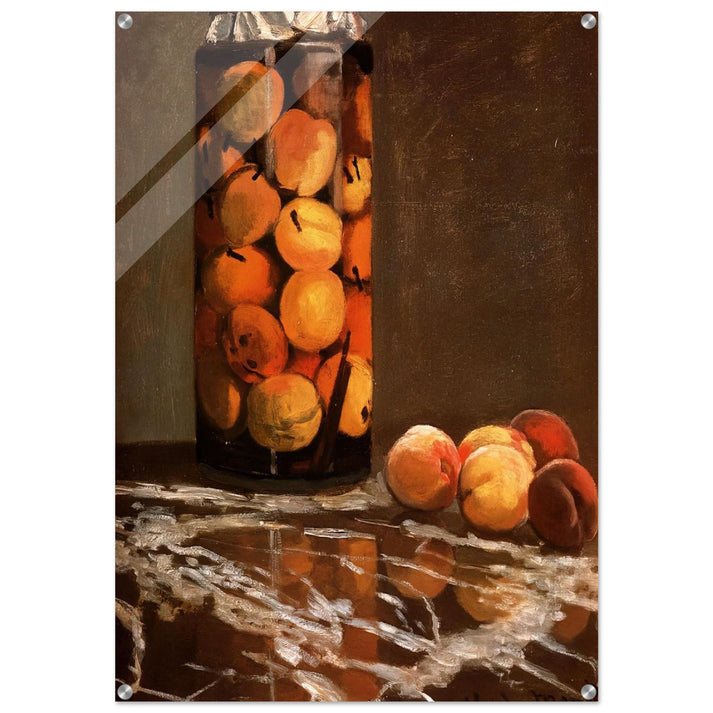 Jar Of Peaches - claude monet Acrylic Print - 70x100 cm / 28x40″ inches | claude monet Wall Art | claude monet Prints