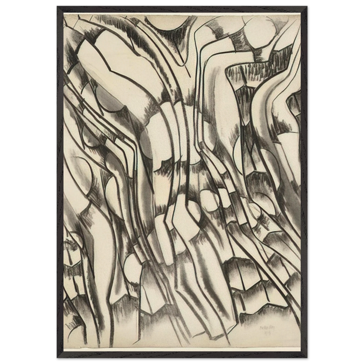 UNTITLED 1 N9 - Man Ray 70x100 cm / 28x40 inches Framed Art Print – Black Wooden Frame