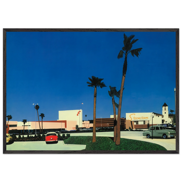 In the beginning Stonestown N3 - Hiroshi Nagai 70x100 cm / 28x40 inches Framed Art Print – Black Wooden Frame
