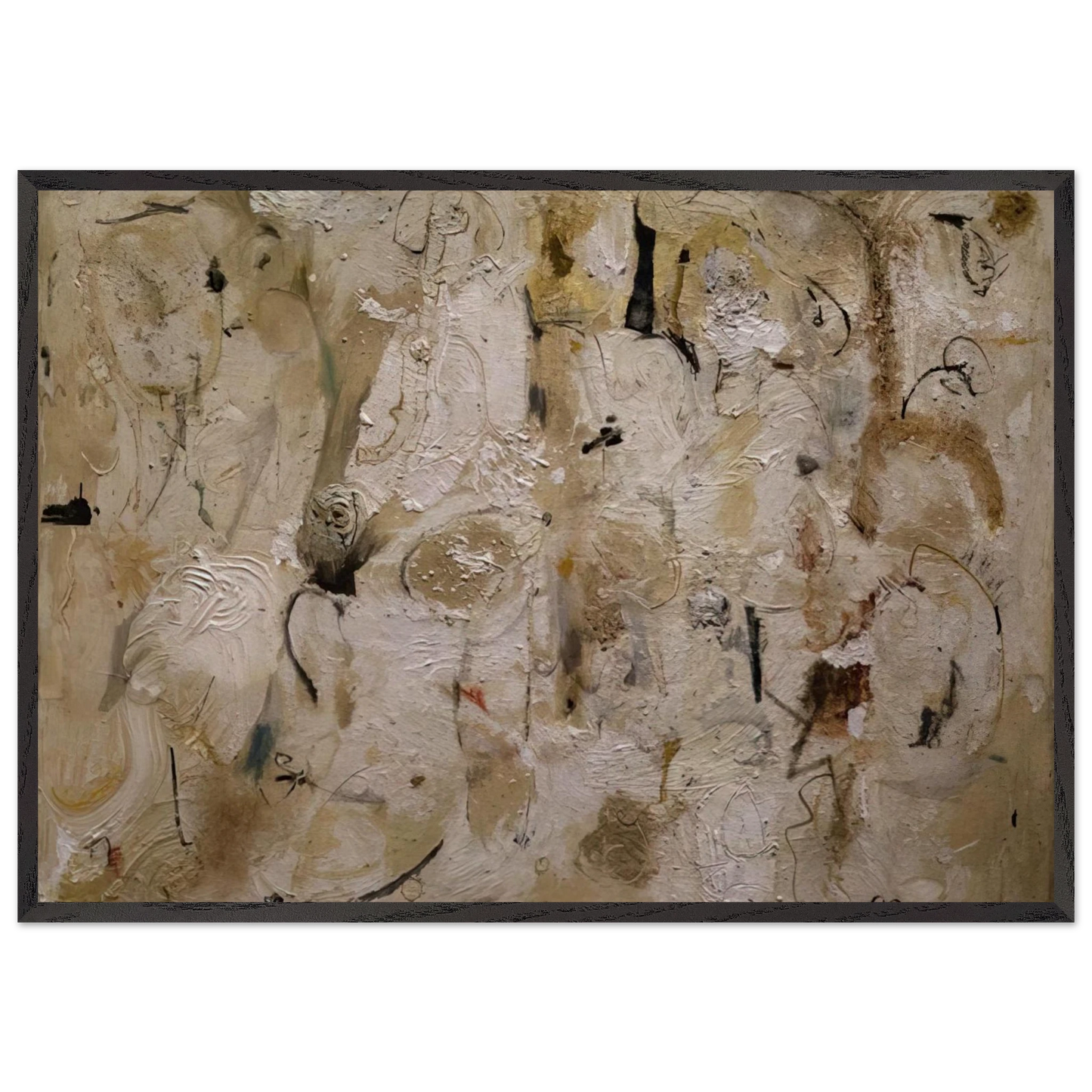 Painted on 21st Street - 1951 - Helen Frankenthaler Framed Art Print – Black Wooden Frame - Default Title - -Framed Art Print