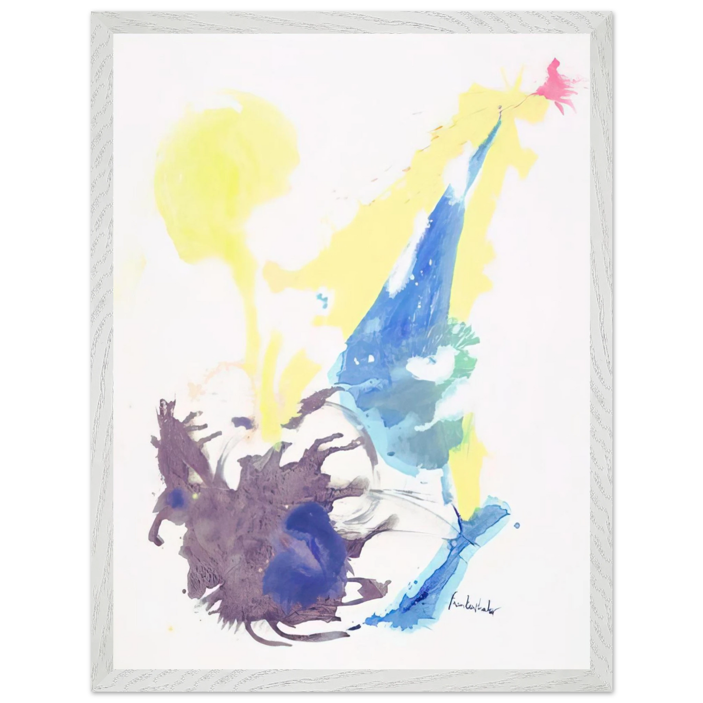 Helen Frankenthaler - Moving Day - 1961 Wall art - 60x80 cm / 24x32 inches - Premium Wooden Framed Poster With Fine Art Paper - Black frame