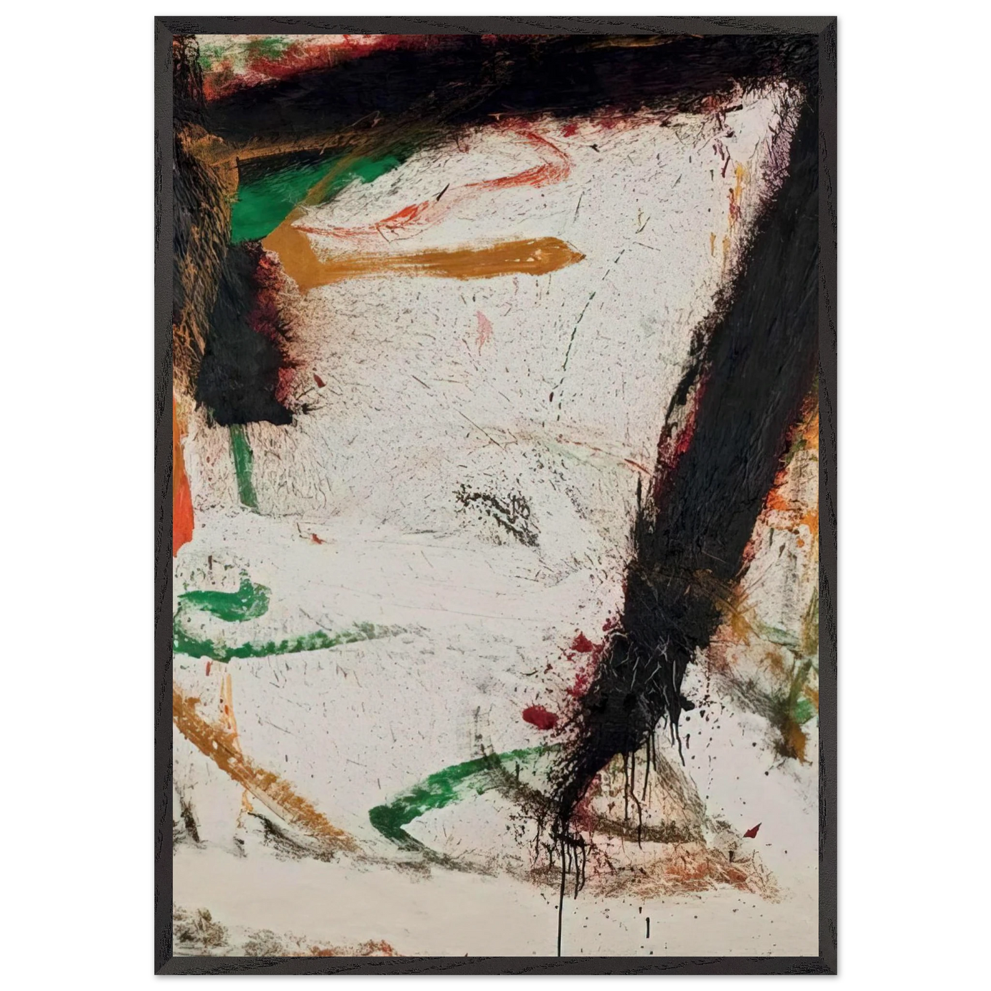 Gronk - 1964 - Norman Bluhm 70x100 cm / 28x40 inches Framed Art Print – Black Wooden Frame