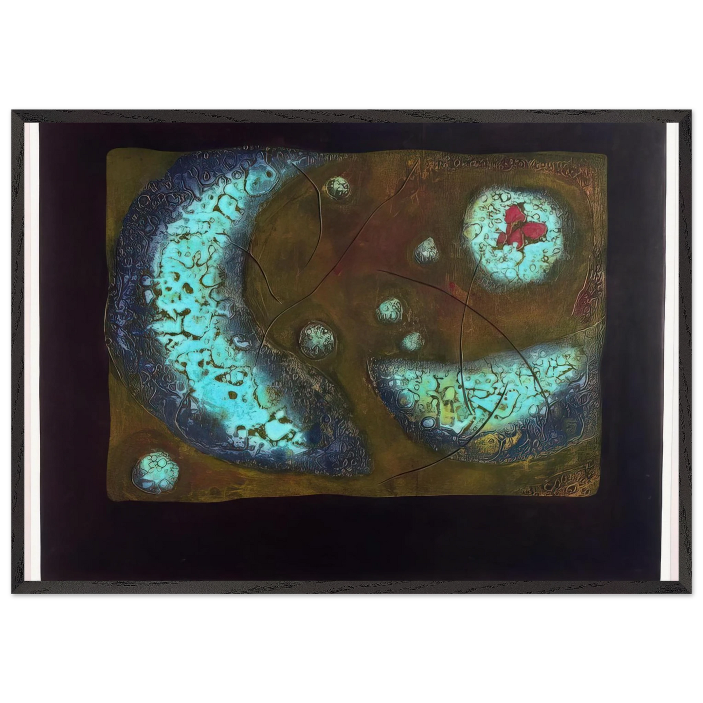 Birthmark - 1968 - Hiroyuki Tajima 70x100 cm / 28x40 inches Framed Art Print – Black Wooden Frame