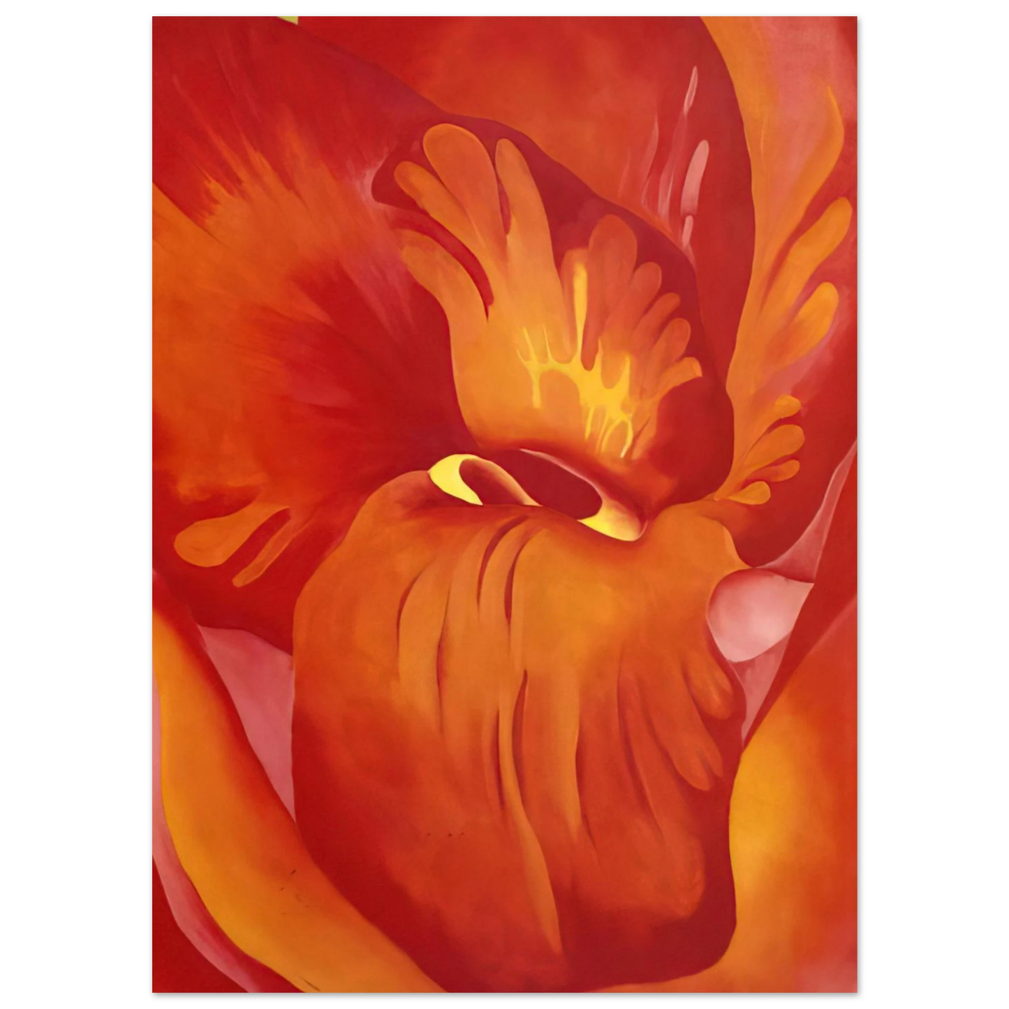 Georgia O'Keeffe - Canna Red and Orange Fine Art Poster - 75x100 cm / 30x40 inches