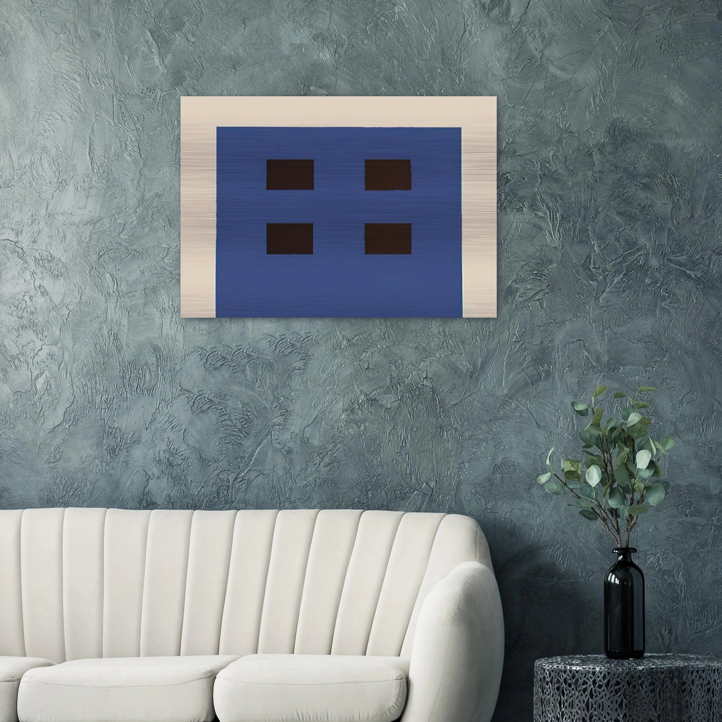 Apartment House - 1981 - Peter Halley Brushed Aluminum Print - 70x100 cm / 28x40 inches | Peter Halley Aluminum Print | Peter Halley Prints