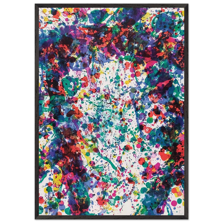 Dewy Unicorn - Sam Francis 70x100 cm / 28x40 inches Framed Art Print – Black Wooden Frame
