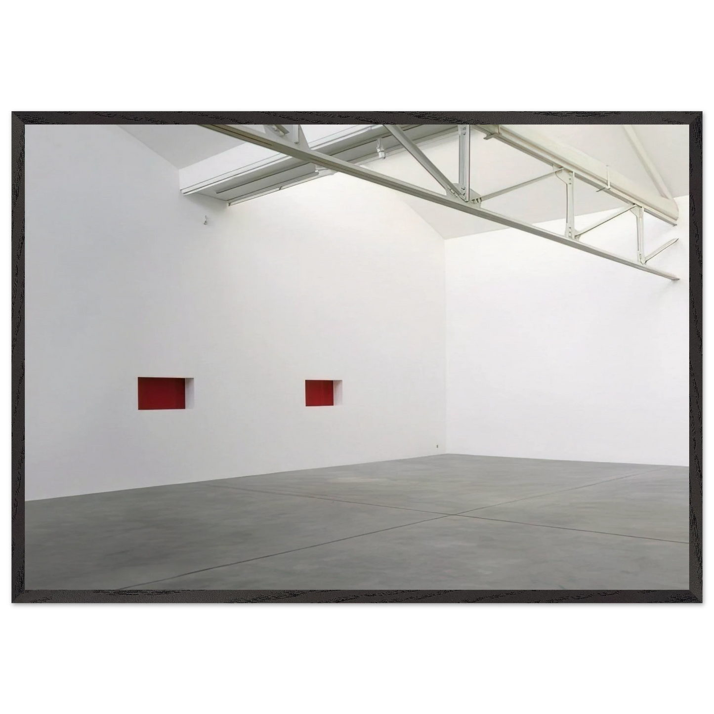 Untitled Wall Work - 1992 - Donald Judd 70x100 cm / 28x40 inches Framed Art Print – Black Wooden Frame