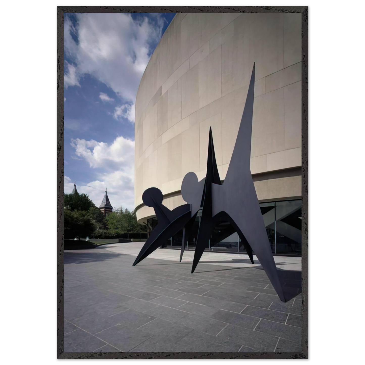 TWO DISCS 1965 - Alexander Calder Framed Art Print – Black Wooden Frame - Default Title - -Framed Art Print