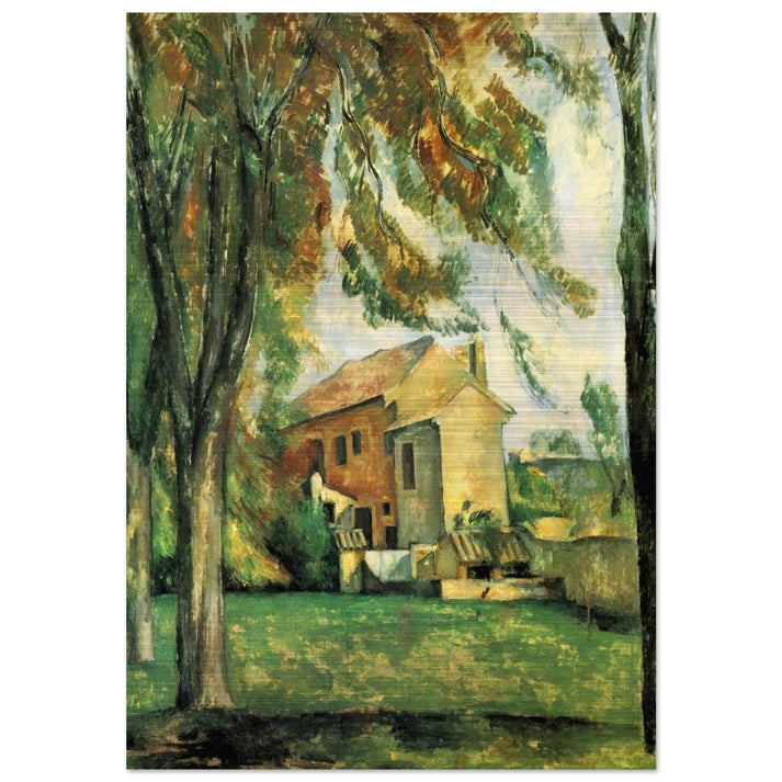 The pond of the Jas de Bouffan - Paul Cézanne Brushed Aluminum Print - 70x100 cm / 28x40 inches | Paul Cézanne Aluminum Print | Paul Cézanne Prints