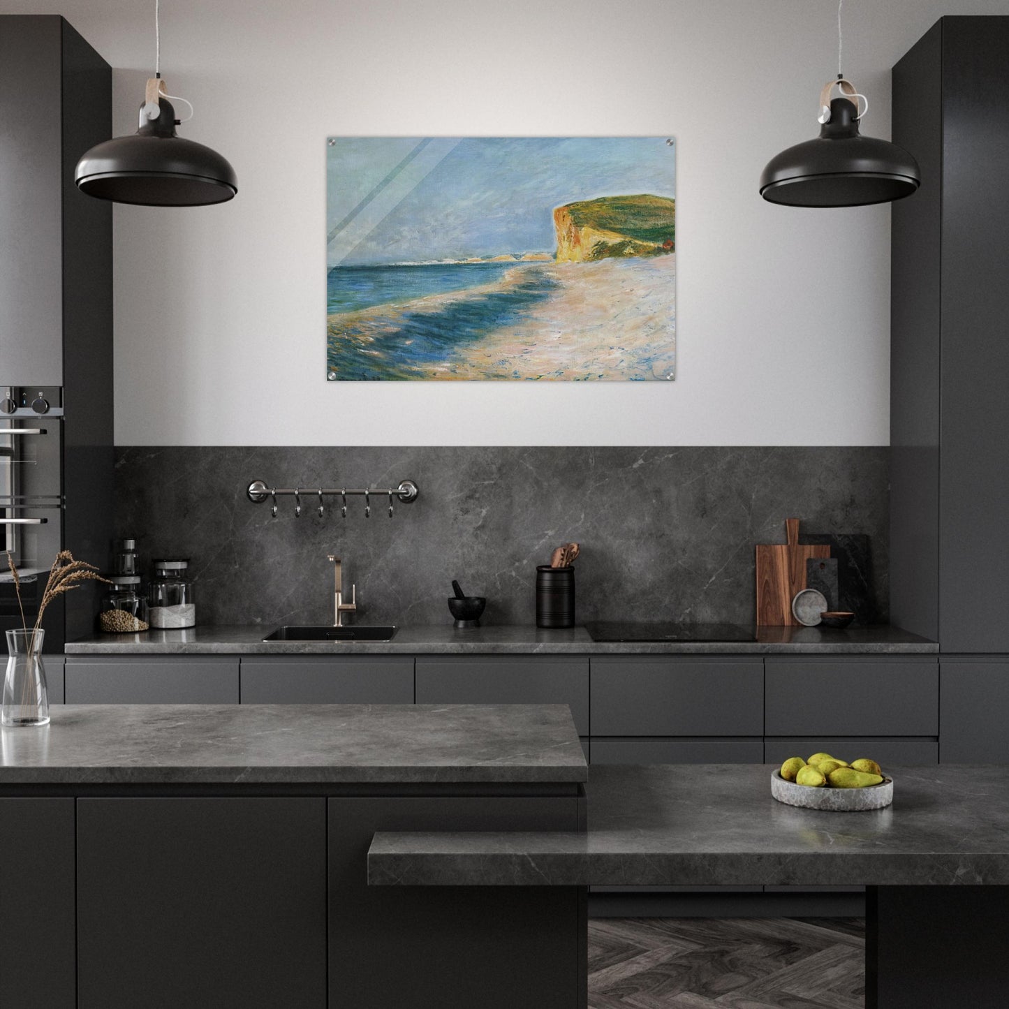 Pourville, near Dieppe - claude monet Acrylic Print - 70x100 cm / 28x40″ inches | claude monet Wall Art | claude monet Prints