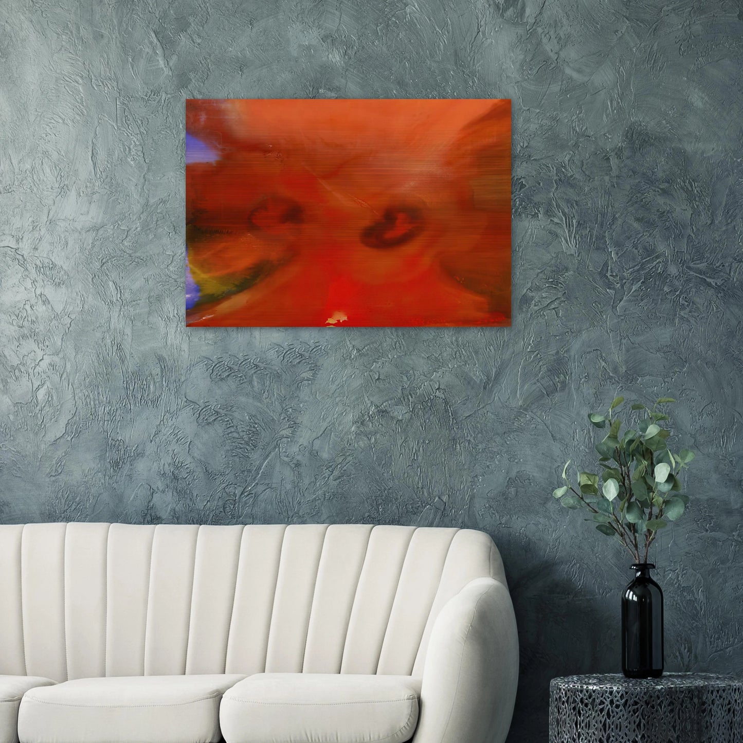 Red Petals - Sam Gilliam Brushed Aluminum Print - 70x100 cm / 28x40 inches | Sam Gilliam Aluminum Print | Sam Gilliam Prints