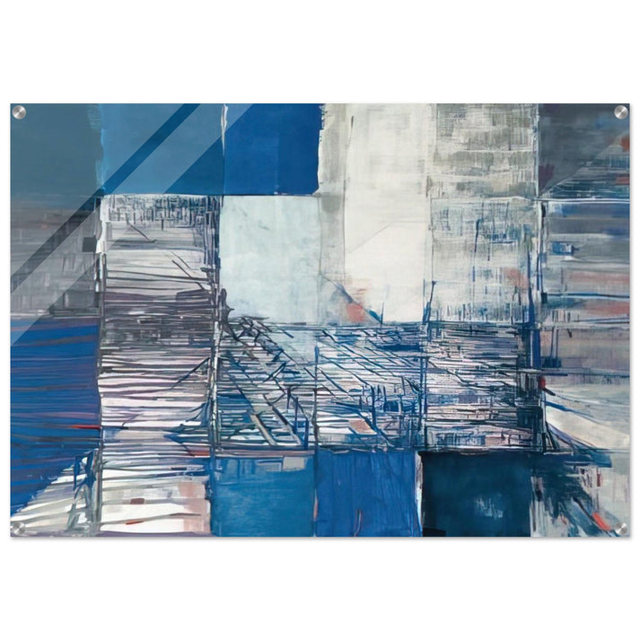 Dislocation du labyrinthe - Tachisme - Maria Helena Vieira da Silva Acrylic Print - 70x100 cm / 28x40″ inches