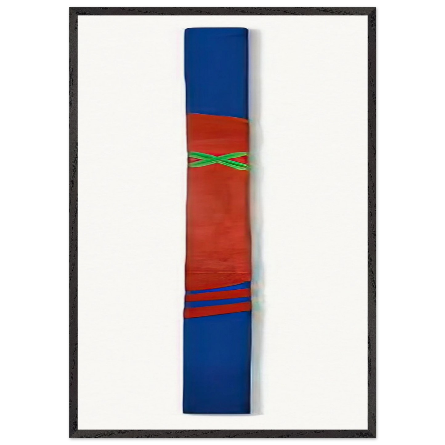 OHNE TITEL 1964 - Blinky Palermo 70x100 cm / 28x40 inches Framed Art Print – Black Wooden Frame