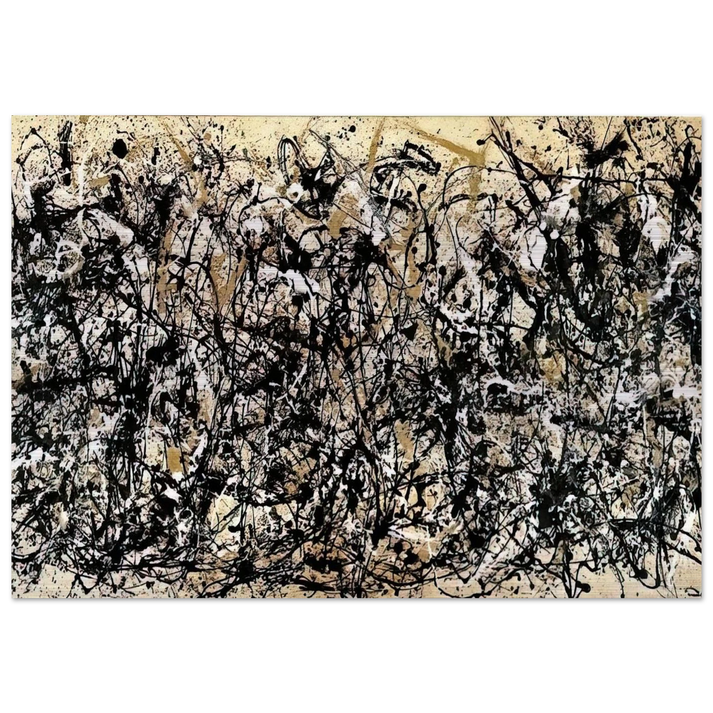 NOT_DETECTED_185311 - Jackson Pollock Brushed Aluminum Print - 70x100 cm / 28x40 inches | Jackson Pollock Aluminum Print | Jackson Pollock Prints
