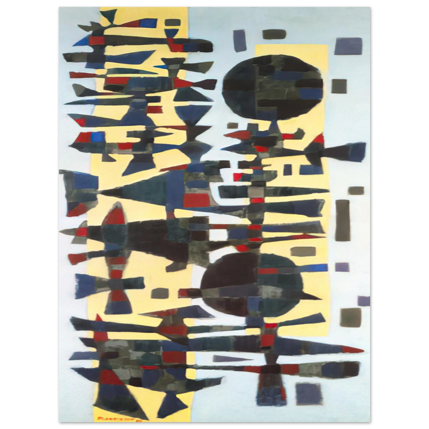 Alfred Manessier - Fête en Zeeland - 1955 Fine Art Poster - Default Title