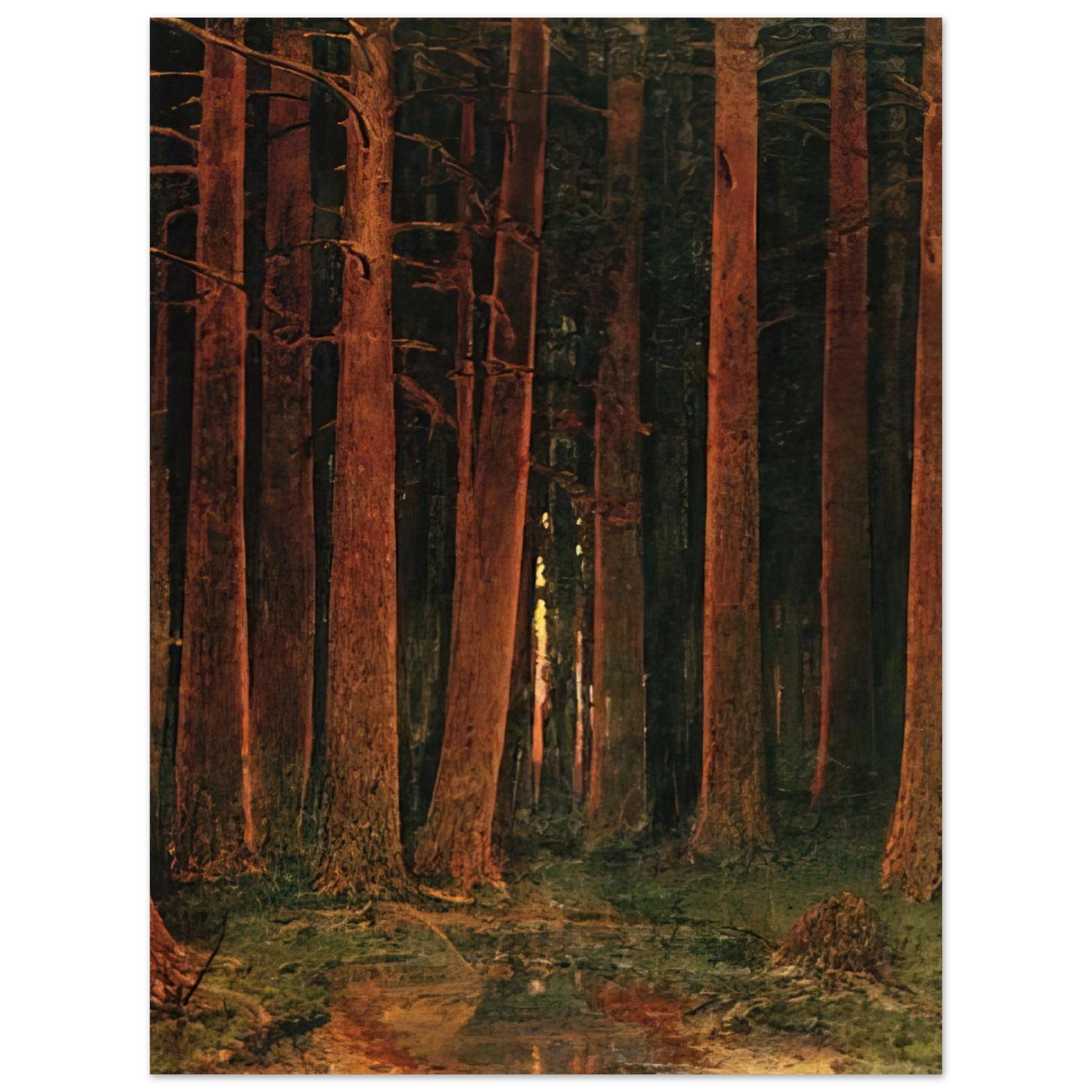 Arkhyp Kuindzhi - Sunset in the forest Fine Art Poster - Default Title