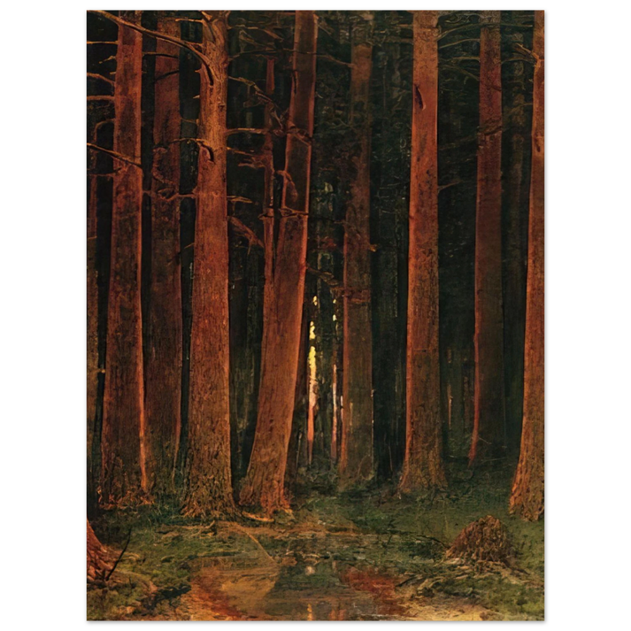 Arkhyp Kuindzhi - Sunset in the forest 75x100 cm / 30x40inches Fine Art Poster