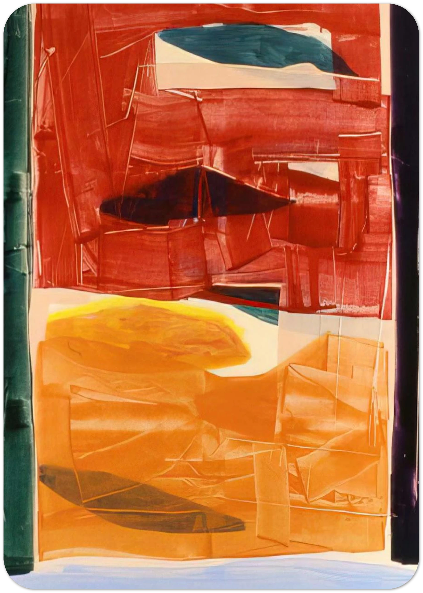 Circe's Palace - 1982 By Ronnie Landfield Pack of 10 Post Cards | Ronnie Landfield Post Cards | A6 (10.5 x 14.8 cm) - 4.1 x 5.8 inches