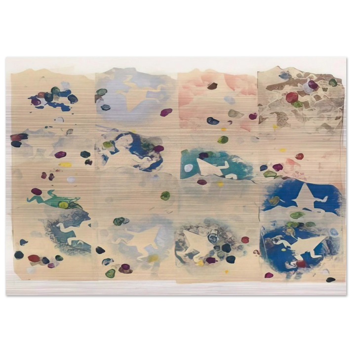 RANE E SPECCHI 1980 - Alighiero Boetti Brushed Aluminum Print - 70x100 cm / 28x40 inches | Alighiero Boetti Aluminum Print | Alighiero Boetti Prints