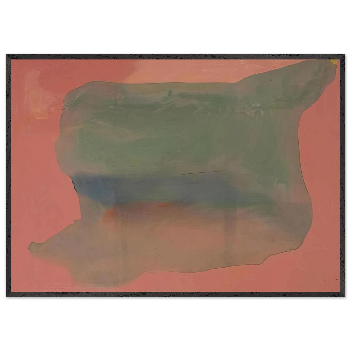 Helen Frankenthaler - Yearning - 1973 Wall art - 27x35 cm / 11x14 inches - Premium Wooden Framed Poster With Fine Art Paper - Wood frame