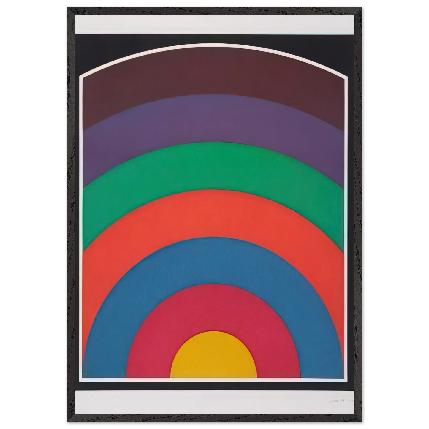 Arc Bands - Sol LeWitt 70x100 cm / 28x40 inches Framed Art Print – Black Wooden Frame