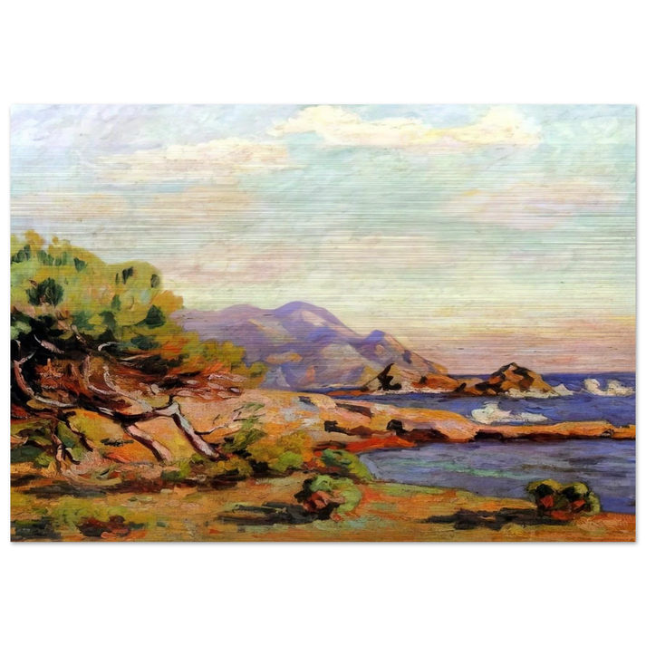 La Pointe du Lou Gaou - 1911 - Armand Guillaumin Brushed Aluminum Print - 70x100 cm / 28x40 inches | Armand Guillaumin Aluminum Print | Armand Guillaumin Prints