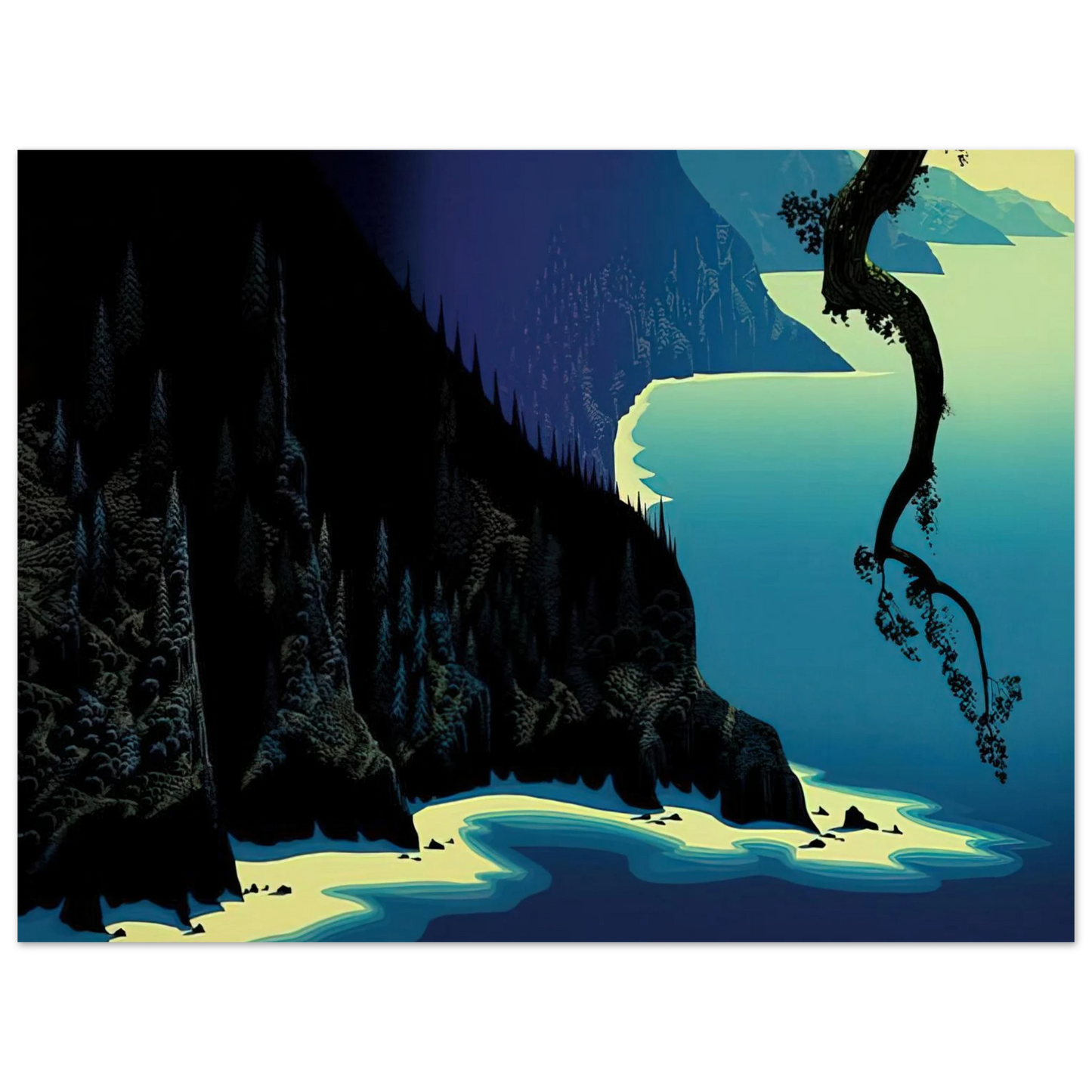 Eyvind Earle - Big Sur Fine Art Poster - Default Title