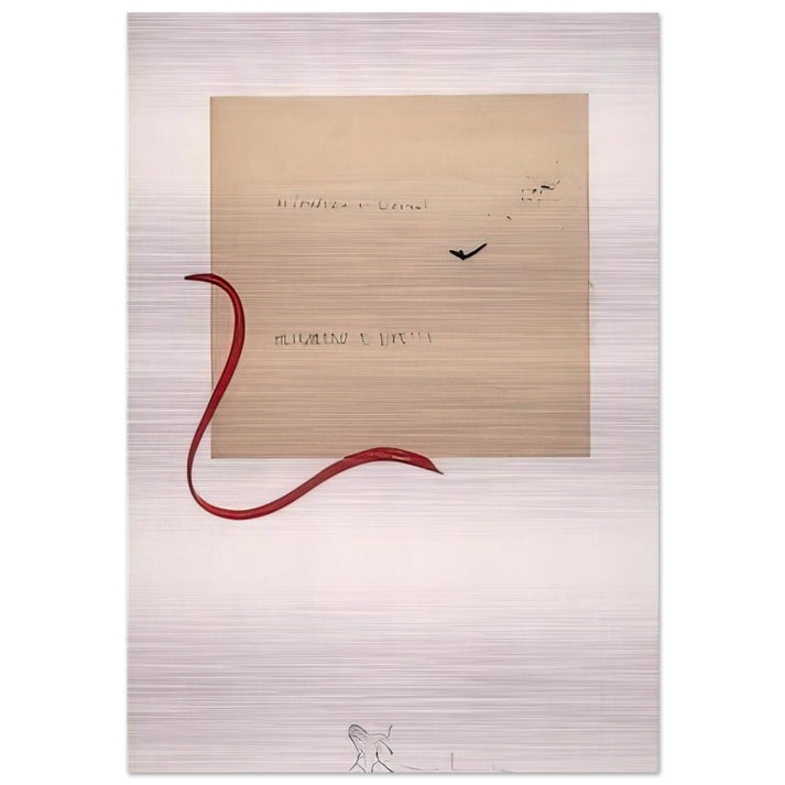 UNTITLED TUFFATORE 1986 - Alighiero Boetti Brushed Aluminum Print - 70x100 cm / 28x40 inches | Alighiero Boetti Aluminum Print | Alighiero Boetti Prints