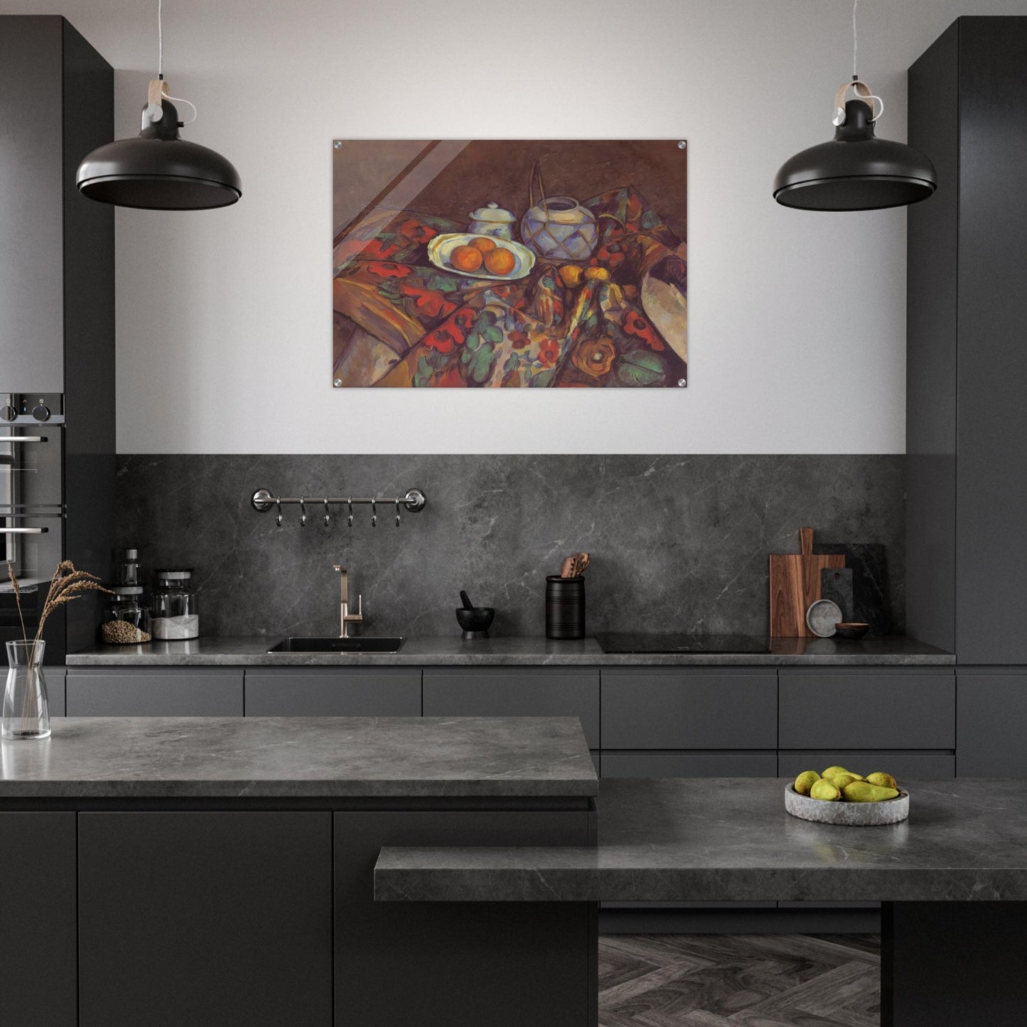 Still Life with Oranges - Paul Cézanne Acrylic Print - 70x100 cm / 28x40″ inches