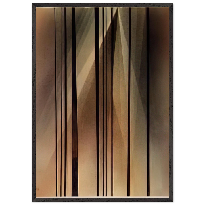 CROSSING 1928 - Wassily Kandinsky 70x100 cm / 28x40 inches Framed Art Print – Black Wooden Frame