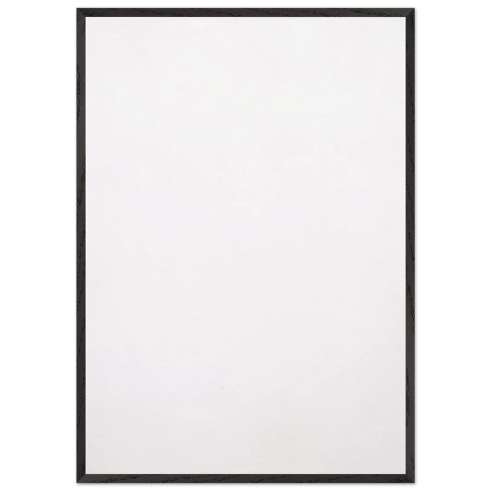 WHITE PAINTING 1951 - Robert Rauschenberg 70x100 cm / 28x40 inches Framed Art Print – Black Wooden Frame