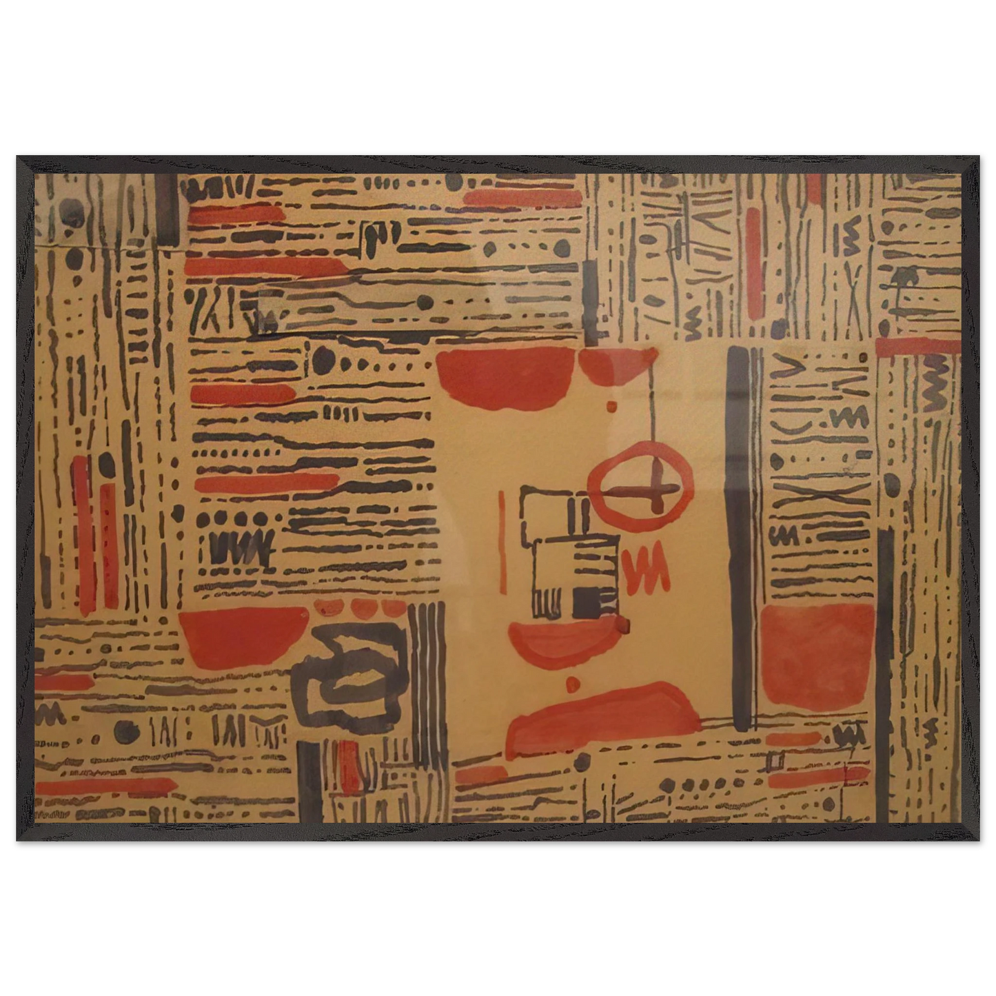 L-11 - 1950 - Bice Lazzari 70x100 cm / 28x40 inches Framed Art Print – Black Wooden Frame