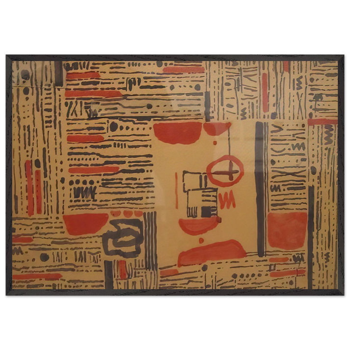 L-11 - 1950 - Bice Lazzari 70x100 cm / 28x40 inches Framed Art Print – Black Wooden Frame