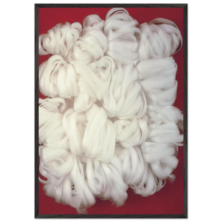 Achrome - 1961 - Piero Manzoni 70x100 cm / 28x40 inches Framed Art Print – Black Wooden Frame