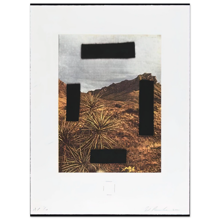 Edward Ruscha - NOOSE AROUND YOUR NECK COUNTRY CITYSCAPES SERIES 2001 75x100 cm / 30x40inches Fine Art Poster