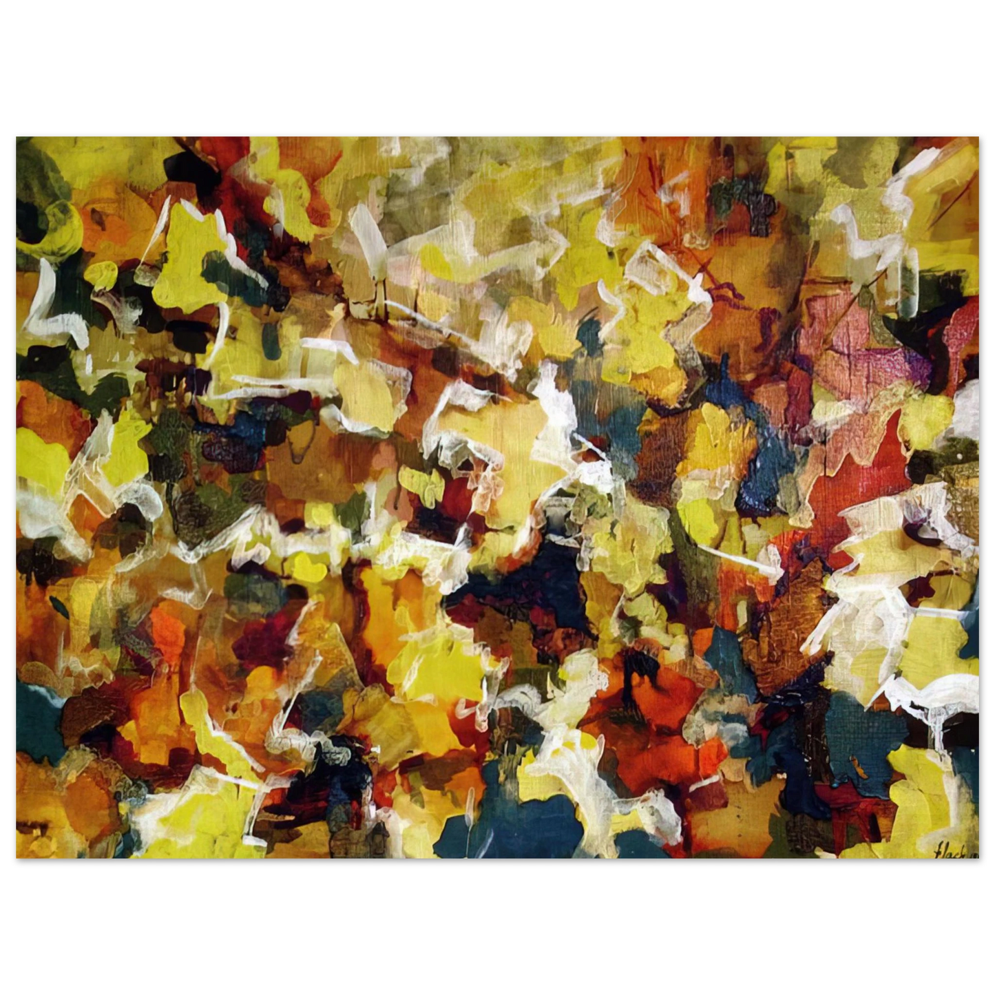 Audrey Flack - ABSTRACT EXPRESSIONIST AUTUMN SKY 1953 Fine Art Poster - Default Title