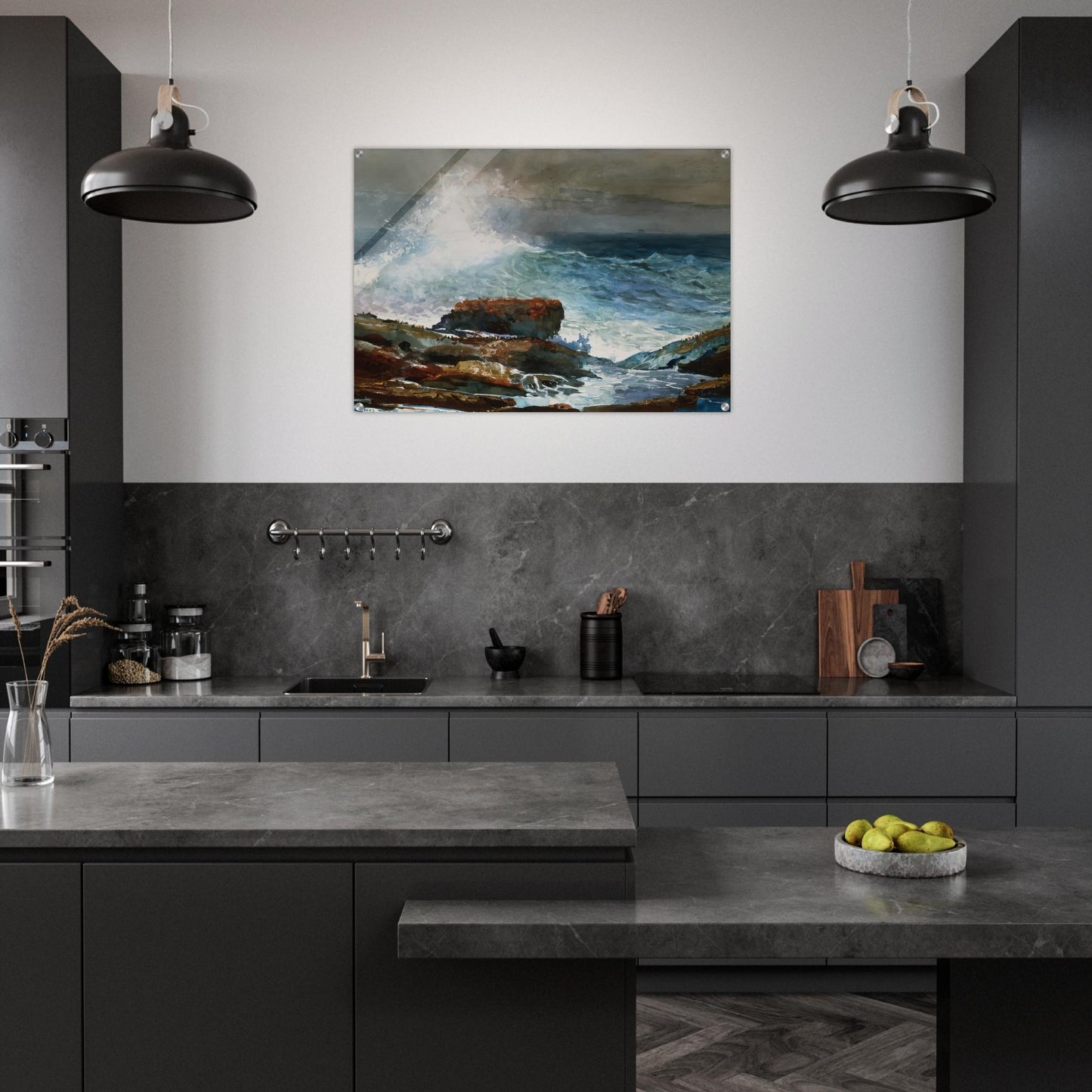 INCOMING TIDE SCARBORO MAINE - Winslow Homer Acrylic Print - 70x100 cm / 28x40″ inches