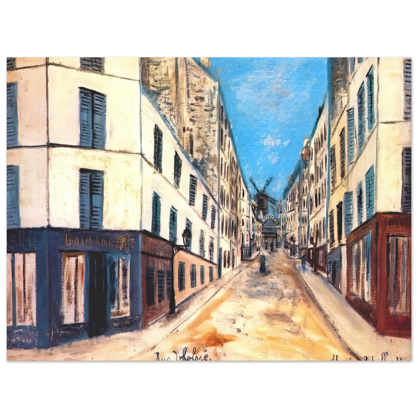 Maurice Utrillo - THOLOZE STREET Fine Art Poster - Default Title