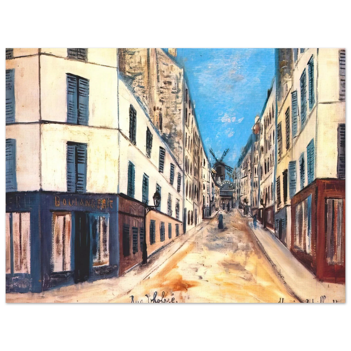 Maurice Utrillo - THOLOZE STREET 75x100 cm / 30x40inches Fine Art Poster
