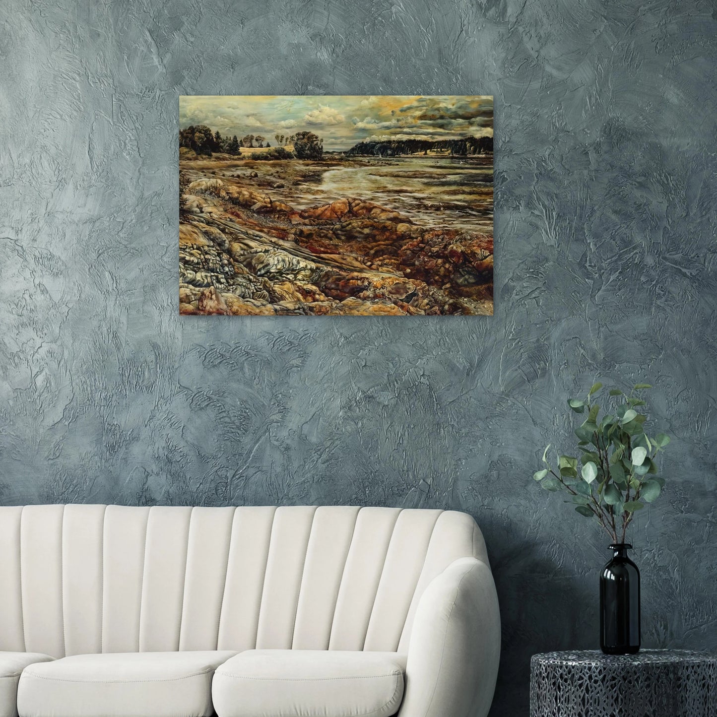 DIVIDED AND DIVIDED - Ivan Albright Brushed Aluminum Print - 70x100 cm / 28x40 inches | Ivan Albright Aluminum Print | Ivan Albright Prints